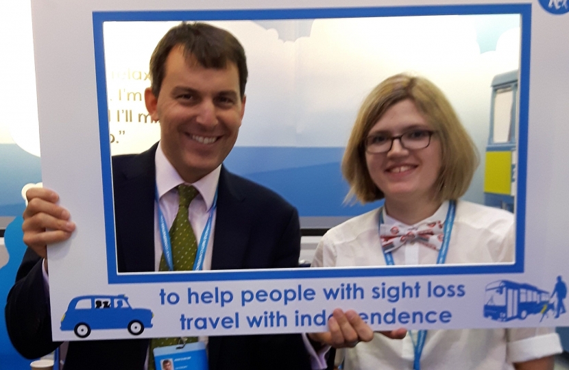 John Glen Supporting Guide Dogs' Talking Buses Initiative