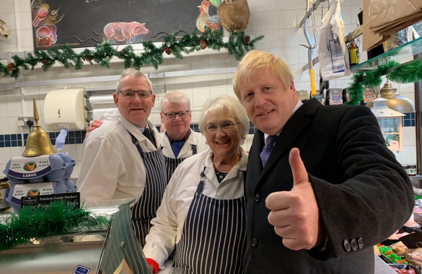 PM at local Butchers 
