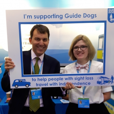 John Glen Supporting Guide Dogs' Talking Buses Initiative
